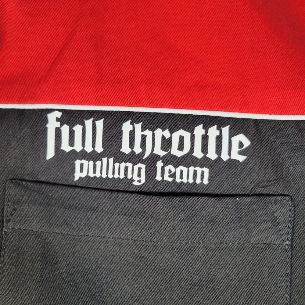 Speed Zone Race Gear Full Throttle Pulling Team Shirt Mens 2XL Red Black Racing - Picture 4 of 10